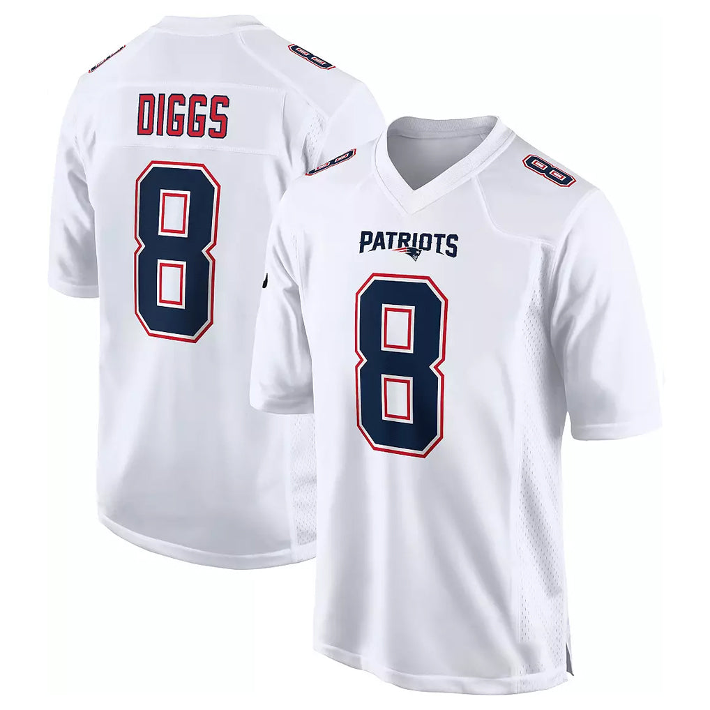 NE.Patriots #18 Kyle Williams Player White Fashion Limited Home Game Ldoa Stitched Jerseys