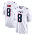 NE.Patriots #18 Kyle Williams Player White Fashion Limited Home Game Ldoa Stitched Jerseys