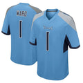 T.Titans #1 Cam Ward Player Light Blue Home Game Ldoa Stitched Jerseys