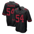 SF.49ers #54 Fred Warner Player Black Alternate Home Game Ldoa Stitched Jerseys