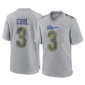 LA.Rams #3 Kam Curl Player Gray Atmosphere Fashion Home Game Ldoa Stitched Jerseys