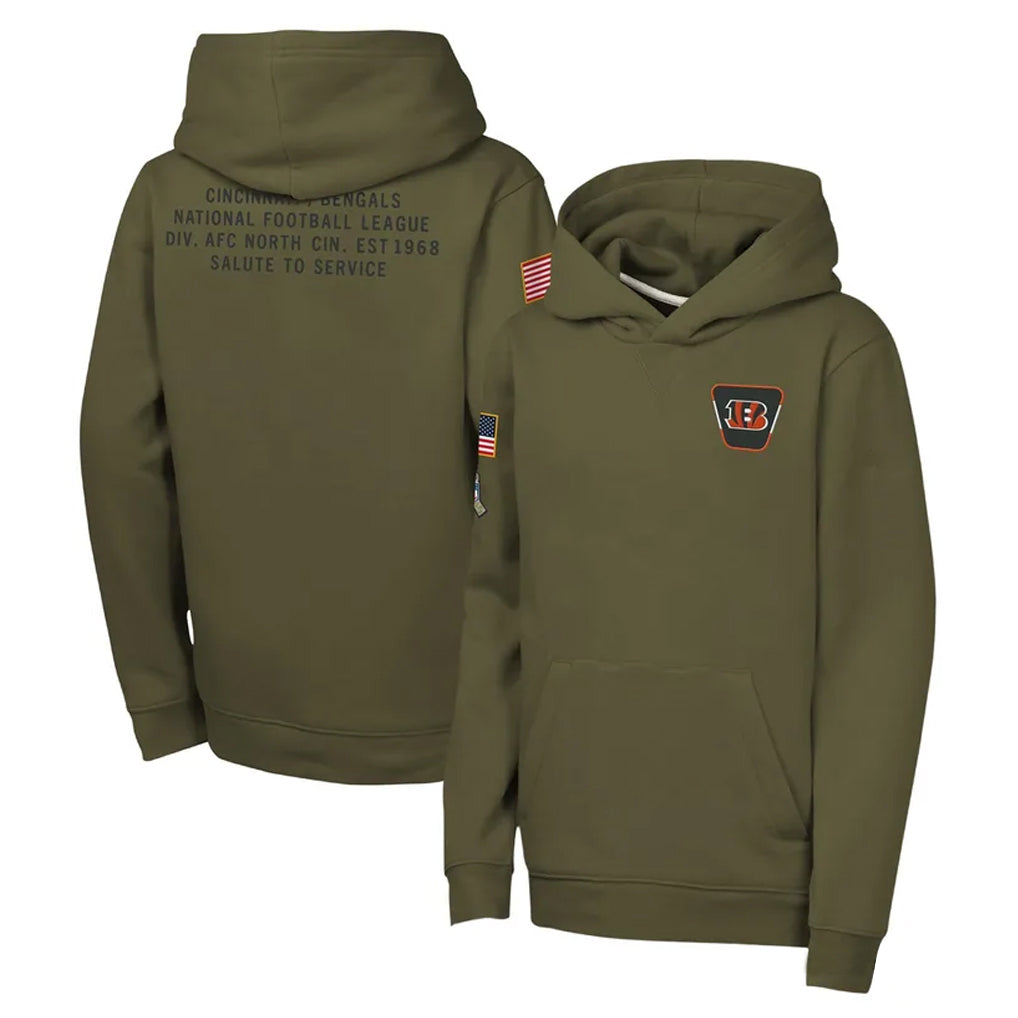 C.Bengals ## Bengals Blank Player Olive Salute to Service Pullover Hoodies Limited Ldoa Stitched Jerseys