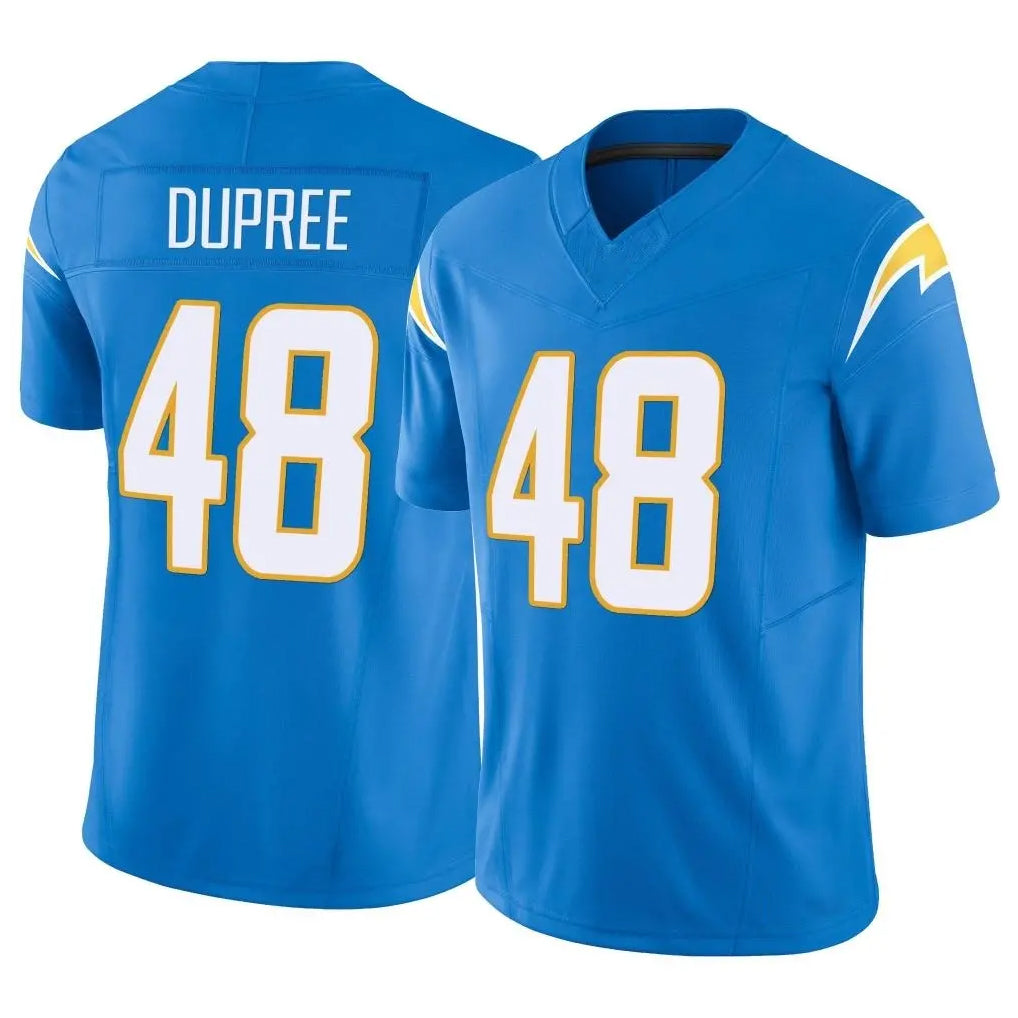 LA.Chargers #48 Bud Dupree Player Blue Limited Vapor F.U.S.E. Home Game Ldoa Stitched Jerseys