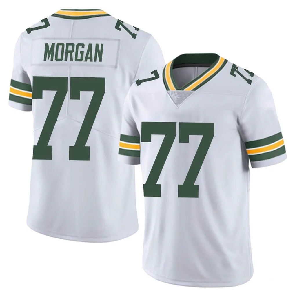 GB.Packers #77 Jordan Morgan Player White Vapor Untouchable Limited Home Game Ldoa Stitched Jerseys