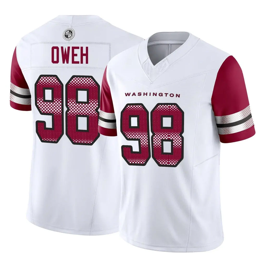 W.Commanders #98 Odafe Oweh Player White Vapor F.U.S.E. Limited Home Game Ldoa Stitched Jerseys