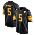 P.Steelers #5 Jalen Ramsey Player Black Color Rush Home Game Ldoa Stitched Jerseys