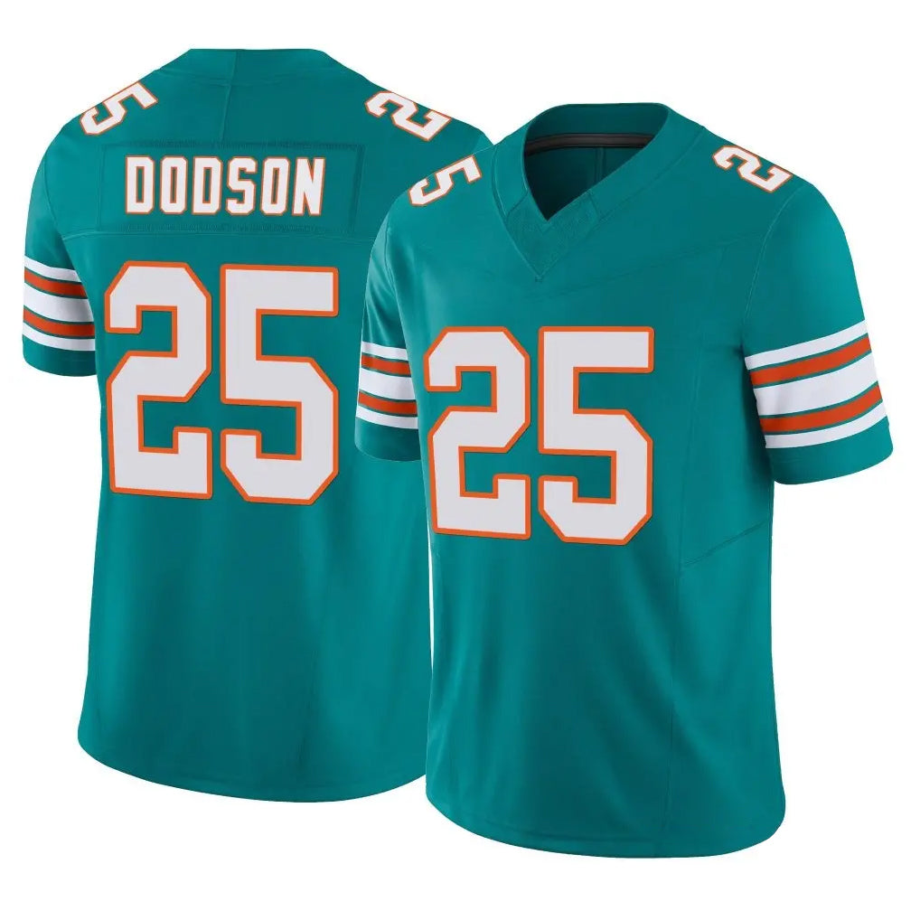 M.Dolphins #25 Tyrel Dodson Player Aqua Limited Alternate Vapor F.U.S.E. Home Game Ldoa Stitched Jerseys