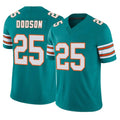 M.Dolphins #25 Tyrel Dodson Player Aqua Limited Alternate Vapor F.U.S.E. Home Game Ldoa Stitched Jerseys
