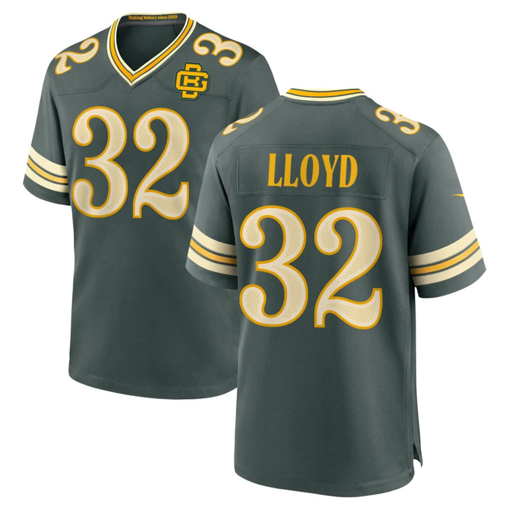 GB.Packers #32 MarShawn Lloyd Player Green 2026 Rivalries Collection Home Game Ldoa Stitched Jerseys