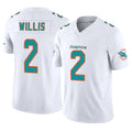 M.Dolphins #2 Malik Willis Player White Limited Vapor F.U.S.E. Home Game Ldoa Stitched Jerseys