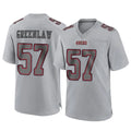 SF.49ers #57 Dre Greenlaw Player Gray Atmosphere Fashion Home Game Ldoa Stitched Jerseys