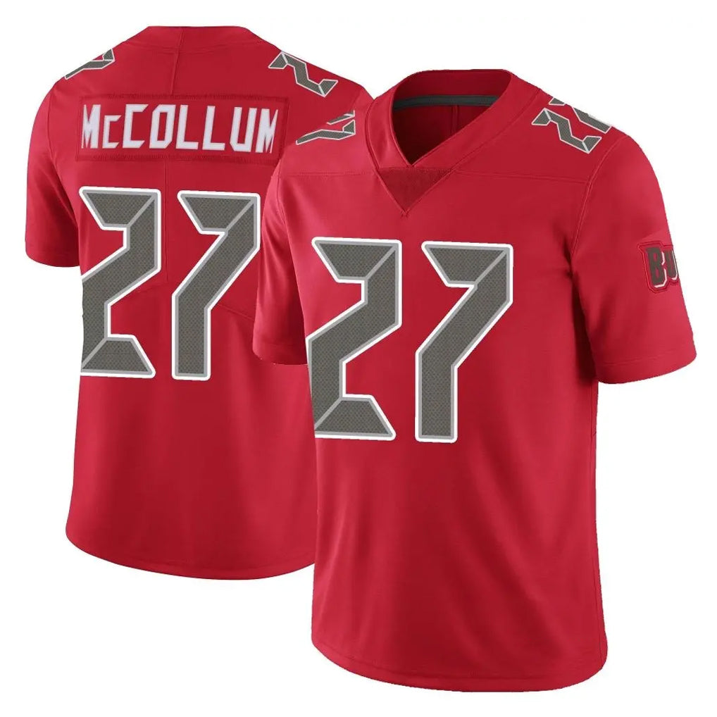 TB.Buccaneers #27 Zyon McCollum Player Red Limited Color Rush Home Game Ldoa Stitched Jerseys