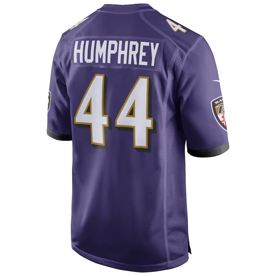 B.Ravens #44 Marlon Humphrey Player Purple Alternate Home Game Ldoa Stitched Jerseys