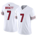 A.Cardinals #7 Jacoby Brissett Player White Vapor F.U.S.E. Limited Home Game Stitched Jerseys