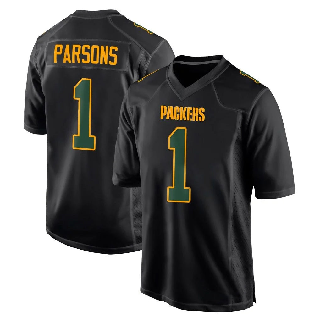 GB.Packers #1 Micah Parsons Player Black Fashion Home Game Ldoa Stitched Jerseys