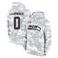 S.Seahawks #0 DeMarcus Lawrence Player Arctic Camo Limited Salute to Service Pullover Hoodies Game Ldoa Stitched Jerseys