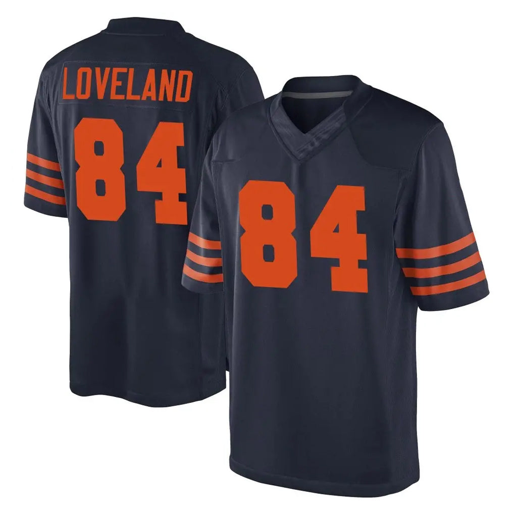 C.Bears #84 Colston Loveland Player Navy Blue Alternate Game Ldoa Stitched Jerseys