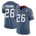 NE.Patriots #26 Hassan Haskins Player Blue Limited Rivalries Collection Home Game Ldoa Stitched Jerseys