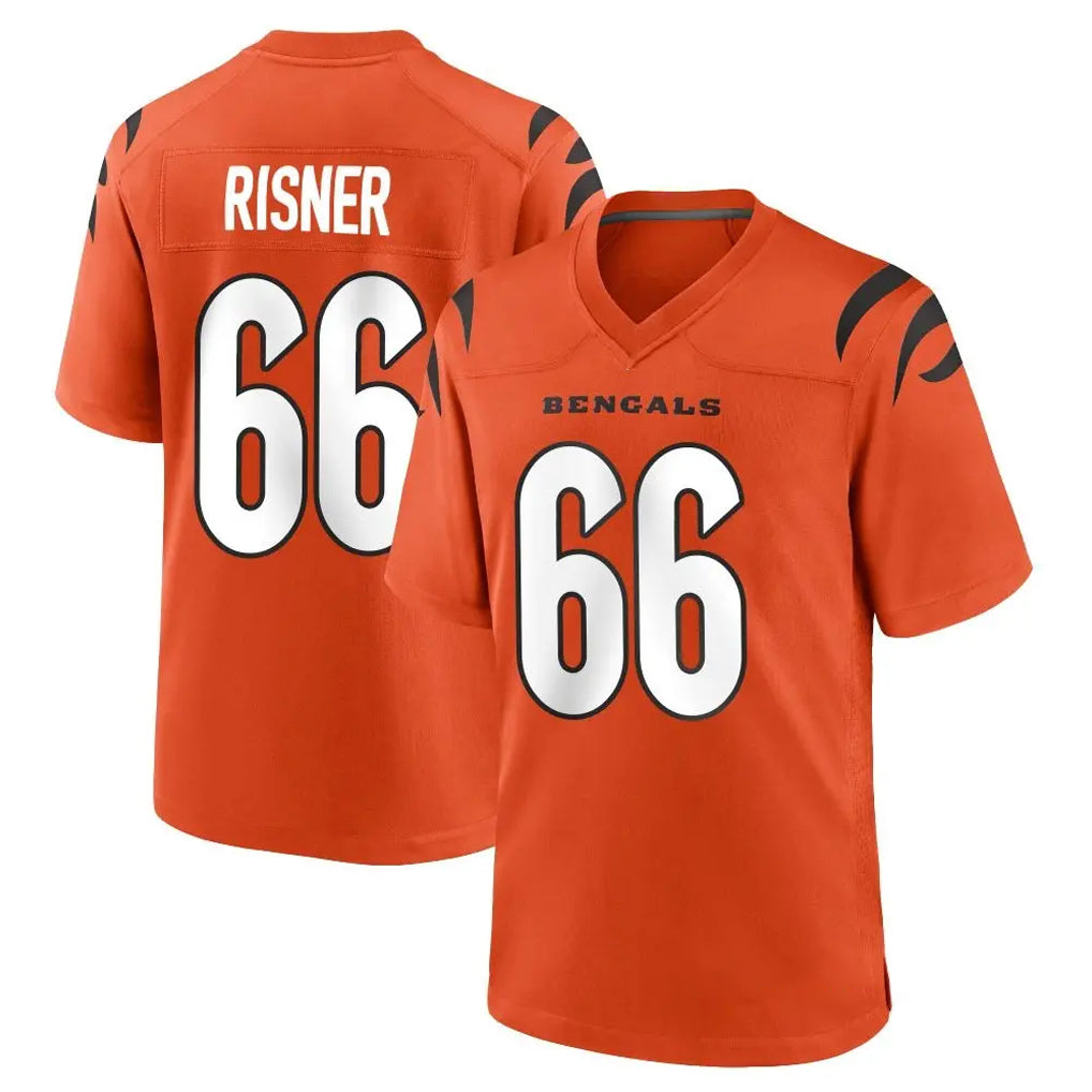 C.Bengals #66 Dalton Risner Player Orange Home Game Ldoa Stitched Jerseys