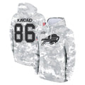 B.Bills #86 Dalton Kincaid Player Arctic Camo Salute to Service Hoodies Ldoa Stitched Jerseys
