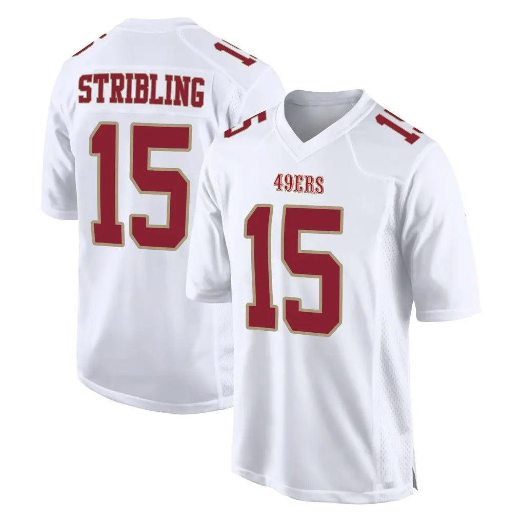 SF.49ers #15 De'Zhaun Stribling Player White Fashion Home Game Ldoa Stitched Jerseys