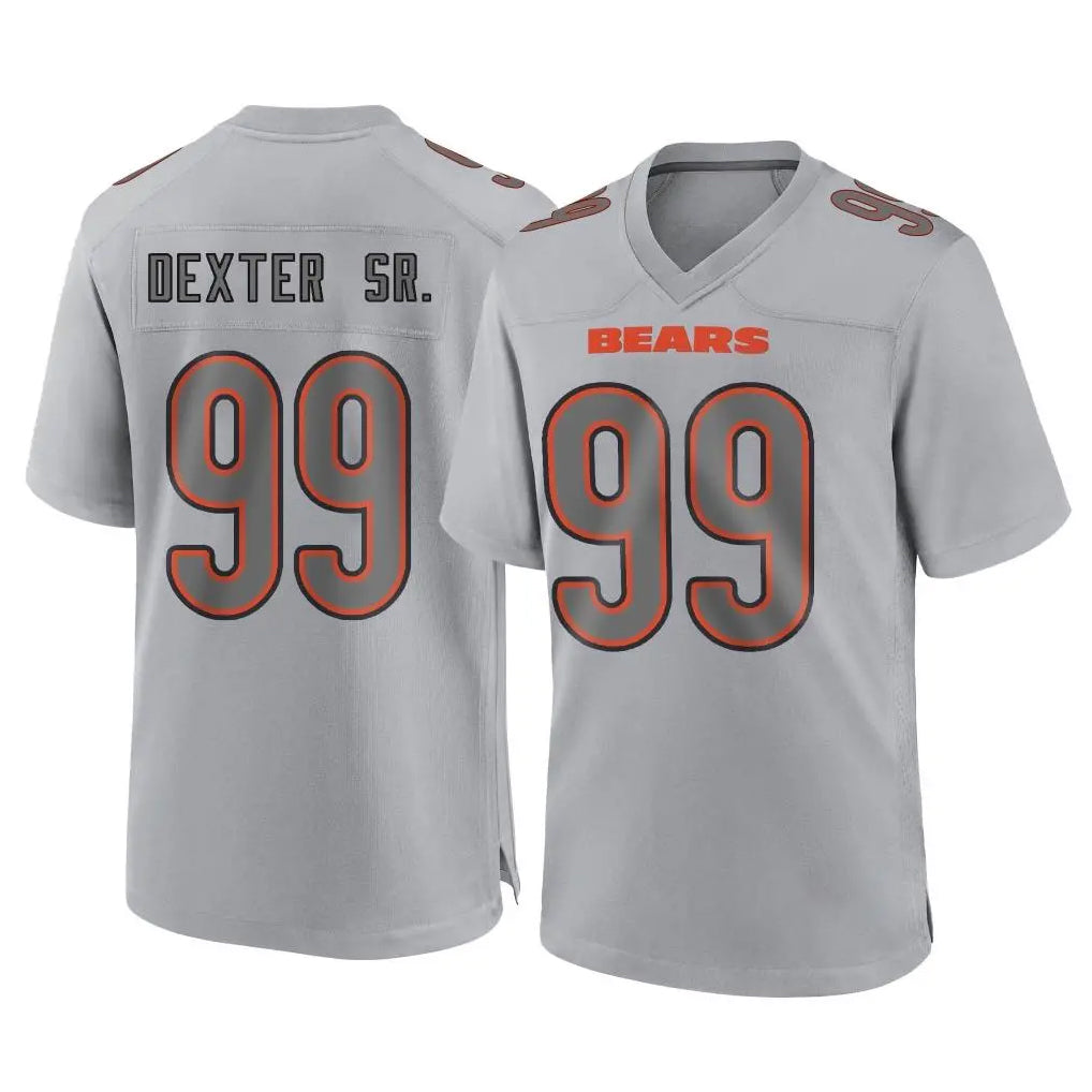C.Bears #99 Gervon Dexter Sr. Player Gray Atmosphere Fashion Game Ldoa Stitched Jerseys