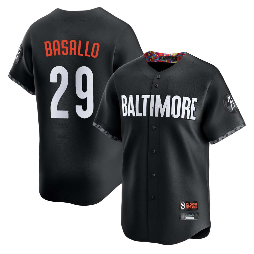 B.Orioles #29 Samuel Basallo Player Black City Connect Limited Home Game Ldoa Stitched Jerseys
