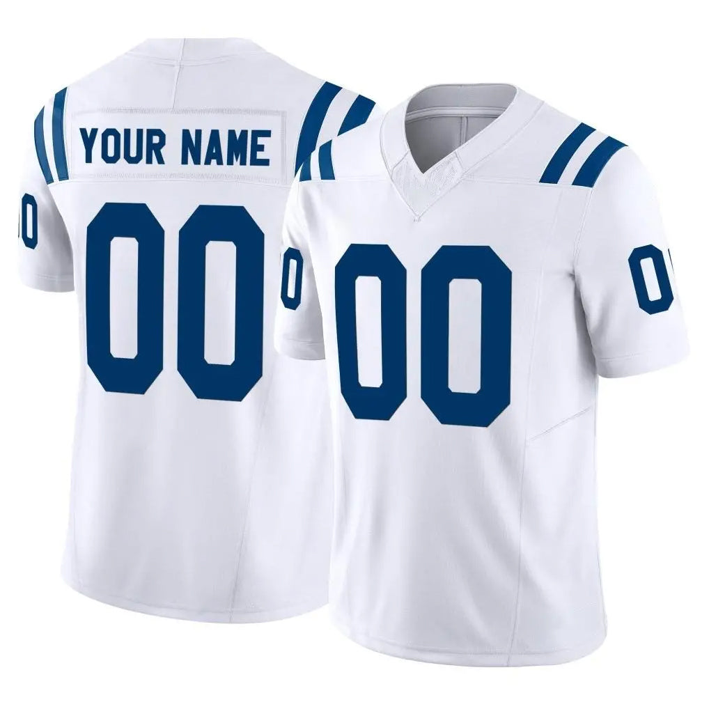 Custom IN.Colts White Limited Vapor F.U.S.E. Home Game Any Name & Numbers Ldoa Stitched Jerseys