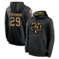 C.Bears #29 Tyrique Stevenson Player Black Salute to Service Pullover Hoodies Limited Ldoa Stitched Jerseys