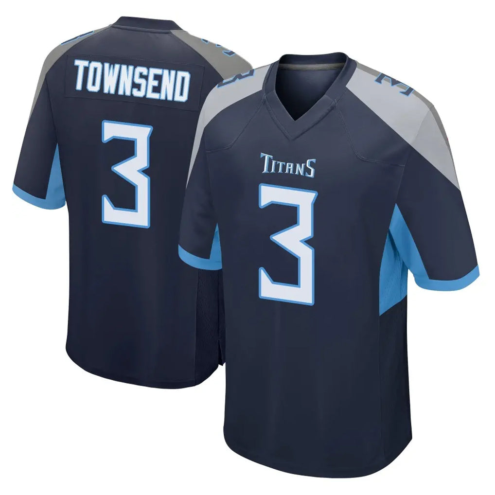 T.Titans #3 Tommy Townsend Player Navy Home Game Ldoa Stitched Jerseys