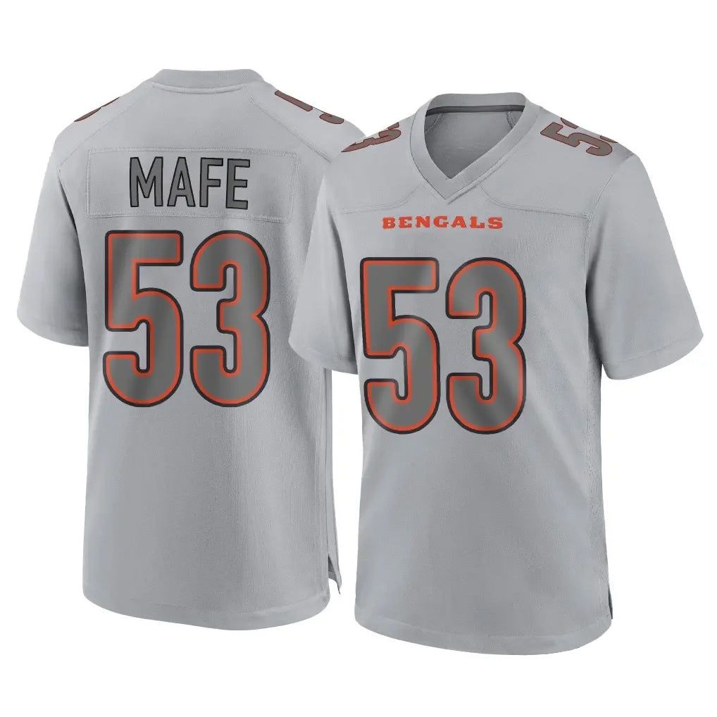 C.Bengals #53 Boye Mafe Player Gray Atmosphere Fashion Game Ldoa Stitched Jerseys
