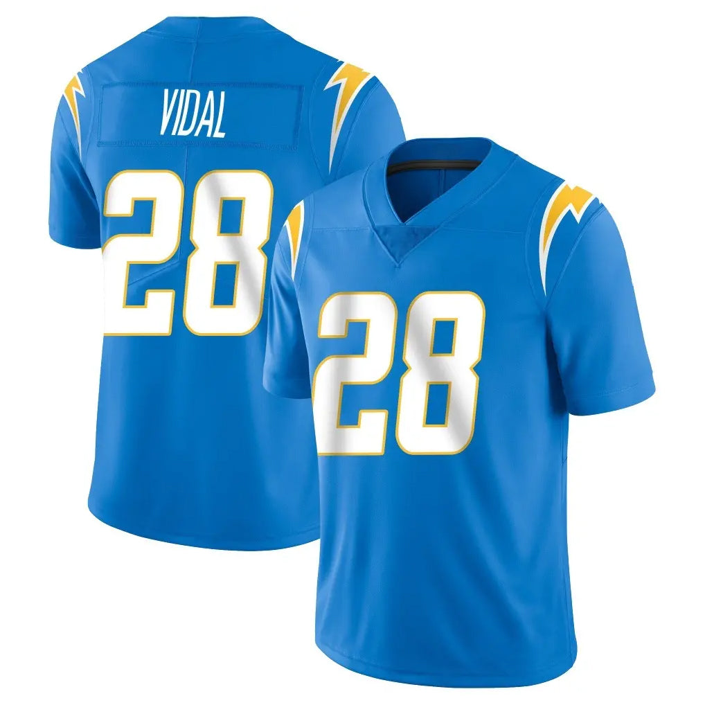 LA.Chargers #28 Kimani Vidal Player Blue Limited Vapor Untouchable Home Game Ldoa Stitched Jerseys