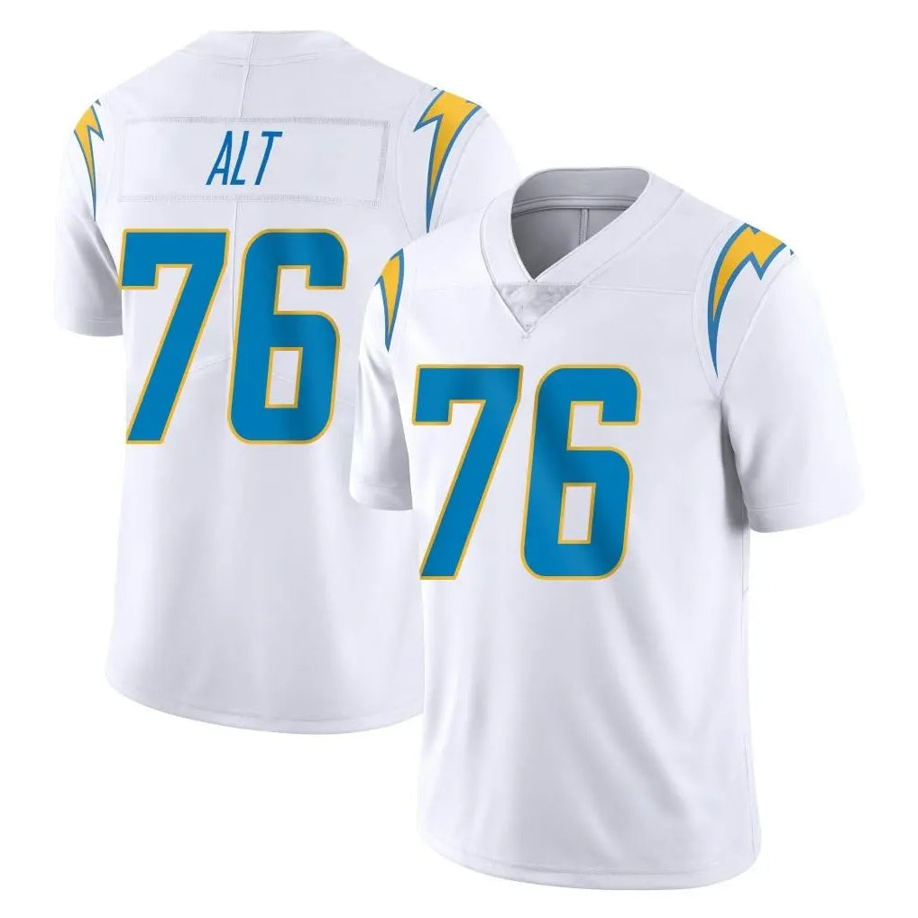 LA.Chargers #76 Joe Alt Player White Limited Vapor Untouchable Home Game Ldoa Stitched Jerseys