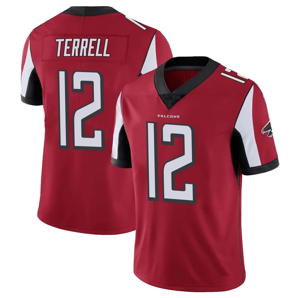 A.Falcons #12 Avieon Terrell Player Red Color Vapor Untouchable Limited Home Game Ldoa Stitched Jerseys