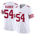 SF.49ers #54 Fred Warner Player White Limited Vapor F.U.S.E. Home Game Ldoa Stitched Jerseys