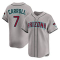 A.Diamondbacks #7 Corbin Carroll Player Gray Road Limited Home Game Ldoa Stitched Jerseys