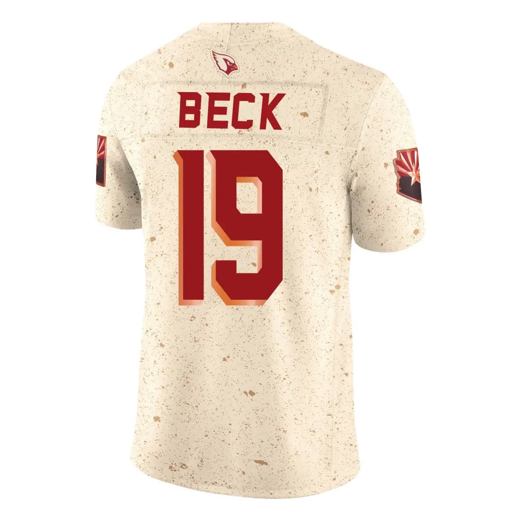 A.Cardinals #19 Carson Beck Player Cream Rivalries Collection Vapor Limited Home Game Ldoa Stitched Jerseys