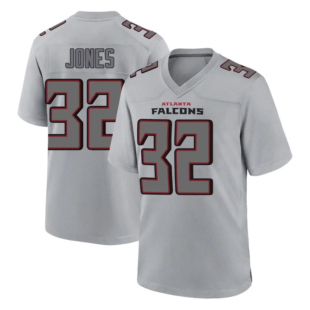 A.Falcons #32 Cash Jones Player Gray Fashion Home Game Ldoa Stitched Jerseys