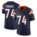 D.Broncos #74 Ben Powers Player Navy Limited Vapor F.U.S.E. Home Game Ldoa Stitched Jerseys