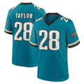 J.Jaguars #28 Fred Taylor Player Teal Prowler Throwback Limited Home Game Ldoa Stitched Jerseys