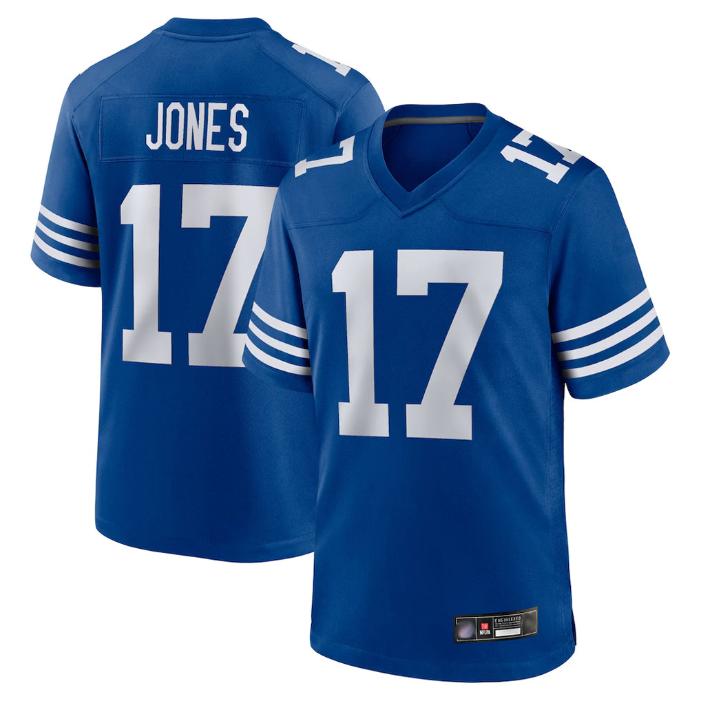 IN.Colts #17 Daniel Jones Player Royal Limited Home Game Ldoa Stitched Jerseys