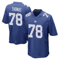 NY.Giants #78 Andrew Thomas Player Royal Home Game Ldoa Stitched Jerseys