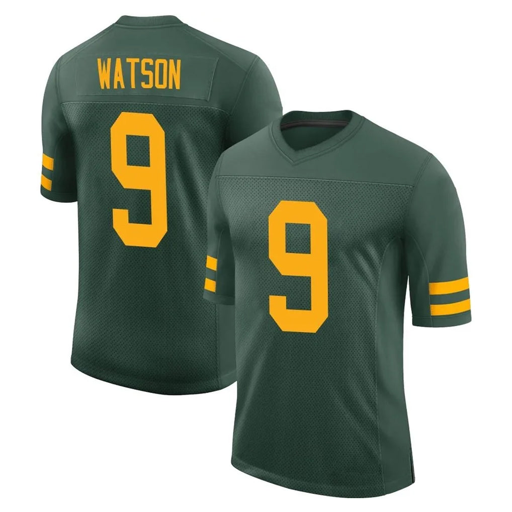 GB.Packers #9 Christian Watson Player Green Alternate Vapor Home Game Ldoa Stitched Jerseys