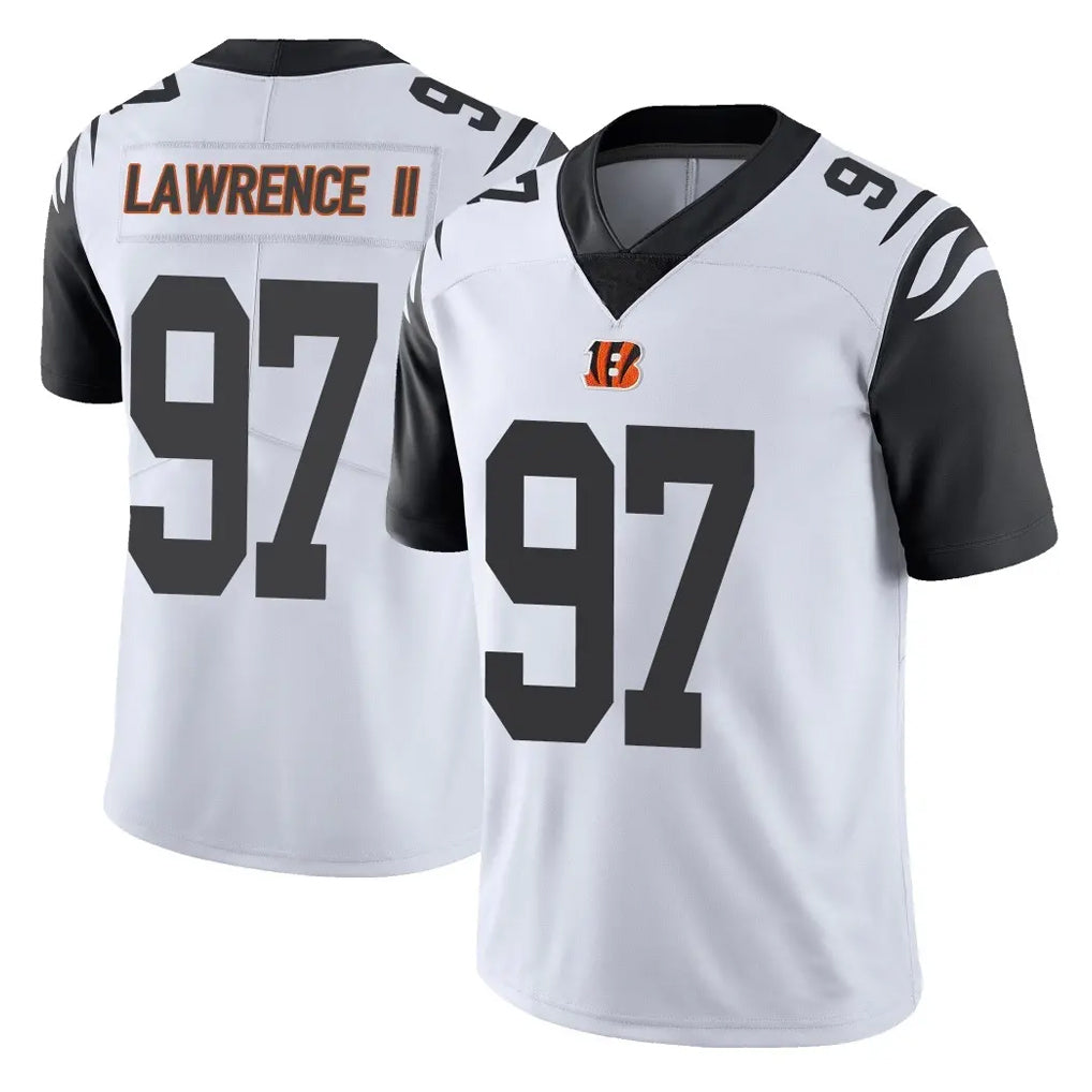C.Bengals #97 Dexter Lawrence II Player White Color Rush Vapor Untouchable Limted Home Game Ldoa Stitched Jerseys
