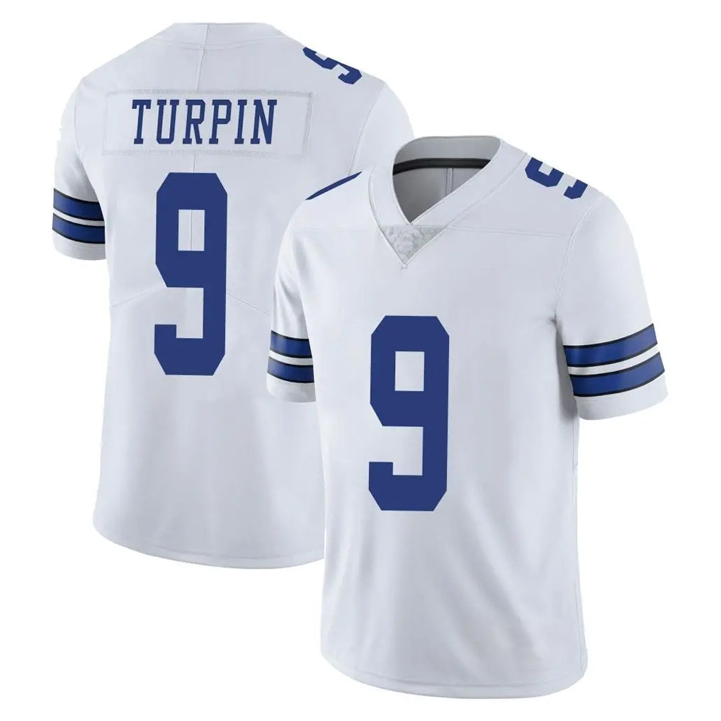 D.Cowboys #9 KaVontae Turpin Player White Vapor Untouchable Limited Home Game Ldoa Stitched Jerseys