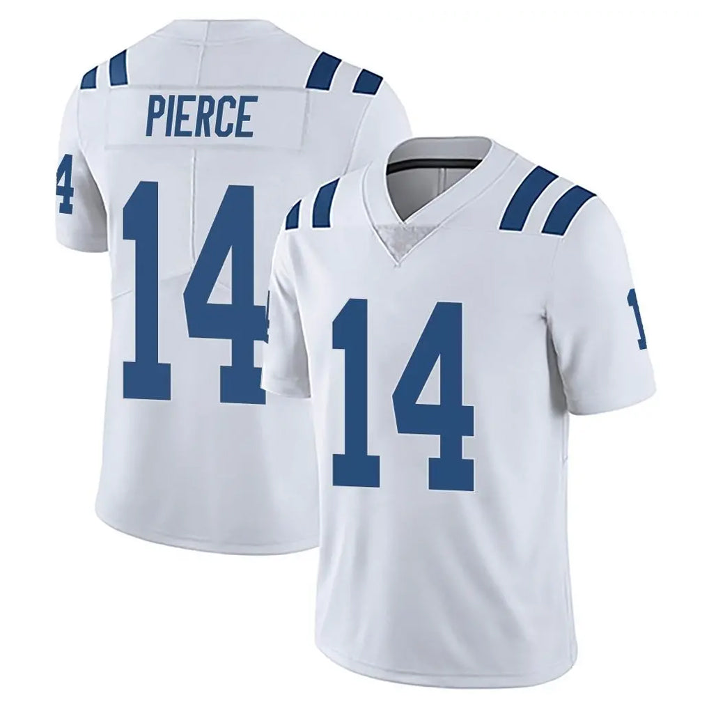 IN.Colts #14 Alec Pierce Player White Limited Vapor Untouchable Home Game Ldoa Stitched Jerseys