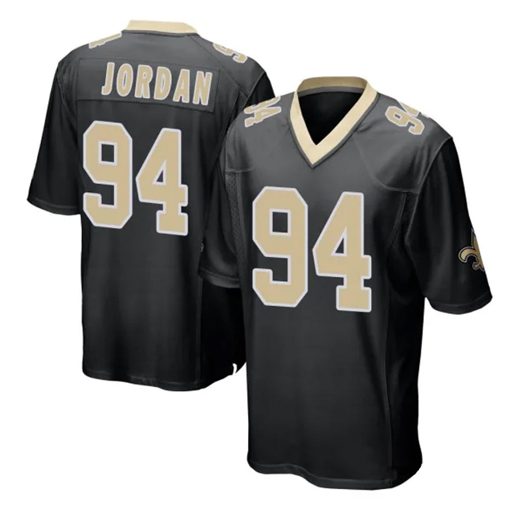 NO.Saints #94 Cameron Jordan Player Black Home Game Ldoa Stitched Jerseys