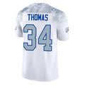 B.Bills #34 Thurman Thomas Player White Rivalries Collection Vapor Limited Ldoa Stitched Jerseys