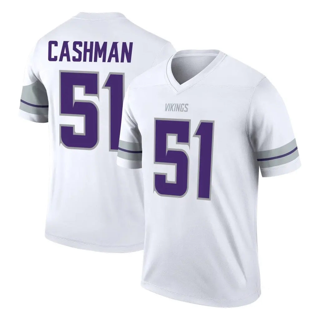 M.Vikings #51 Blake Cashman Player White Alternate Legend Home Game Ldoa Stitched Jerseys