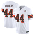 C.Browns #44 Harold Fannin Jr. Player White Limited Vapor F.U.S.E. Alternate Game Ldoa Stitched Jerseys